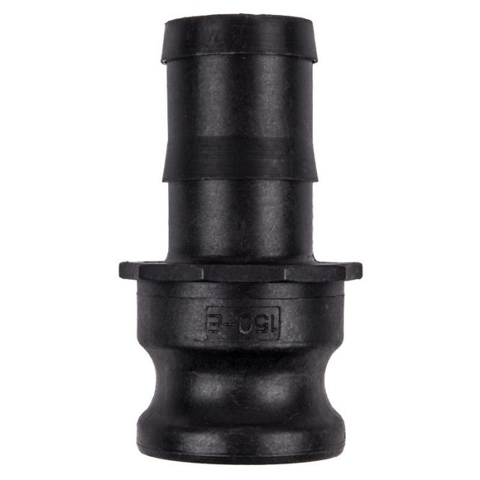 Bulk Pack x 2 Camlock PP Type E Male Adaptor x Hose Tail - 100mm
