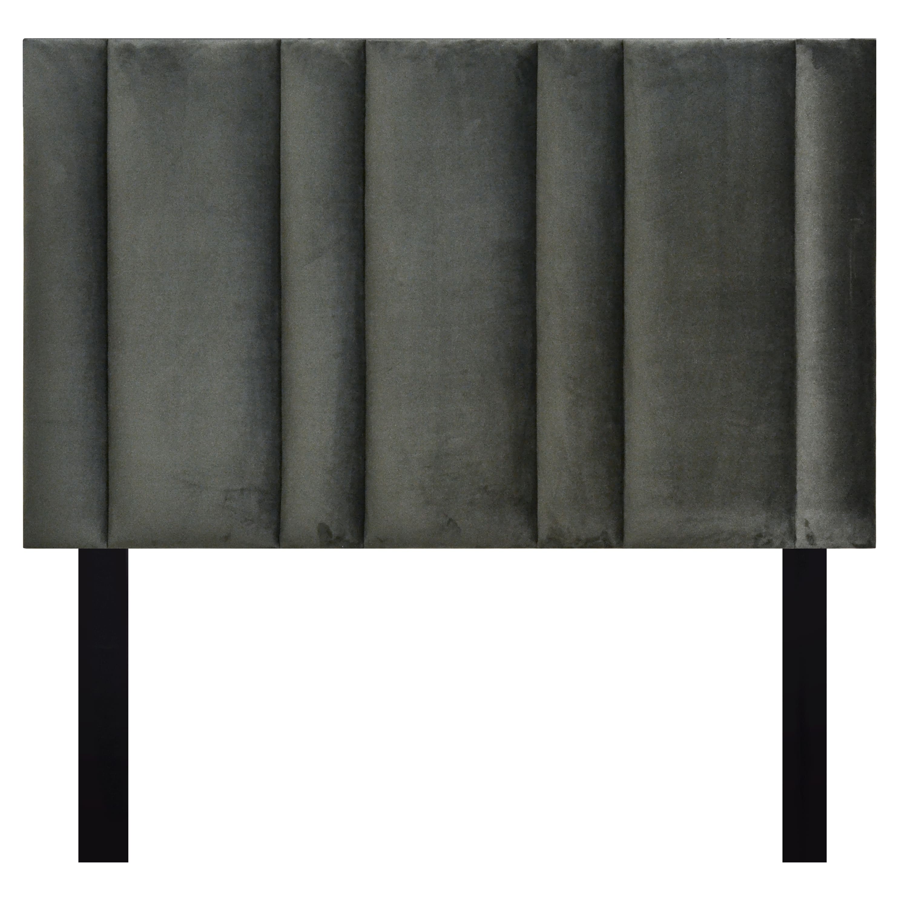 Mia Headboard - Dark Dark Grey Velvet - Double