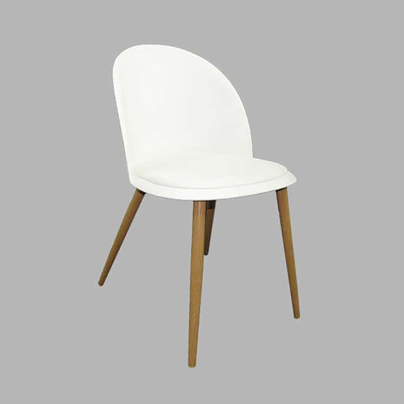 Vividitto - Maddie Chair With Velvet Cushion - White