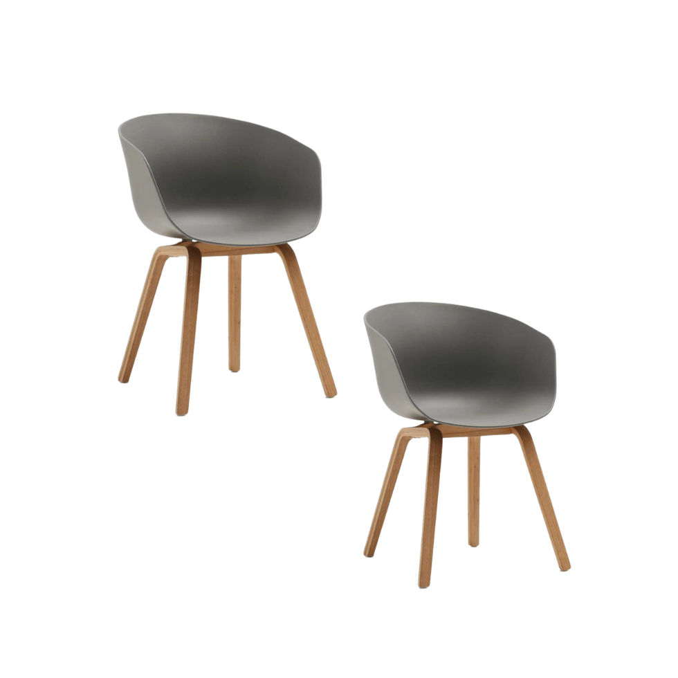 KC Furn-Capa Chair (Set of 2 Grey )