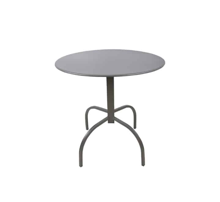 Vividitto - Round Steel Cafe Table 70cm - Brown