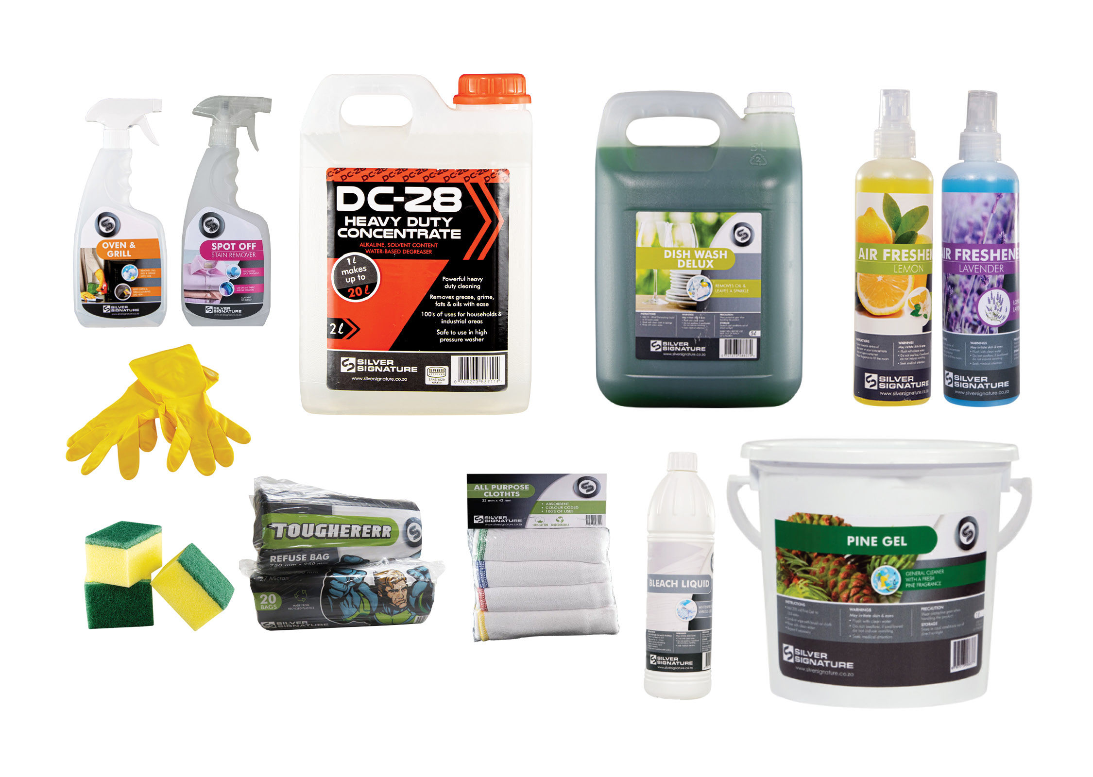 Silver Signature 12-Piece Ultimate Cleaning Combo