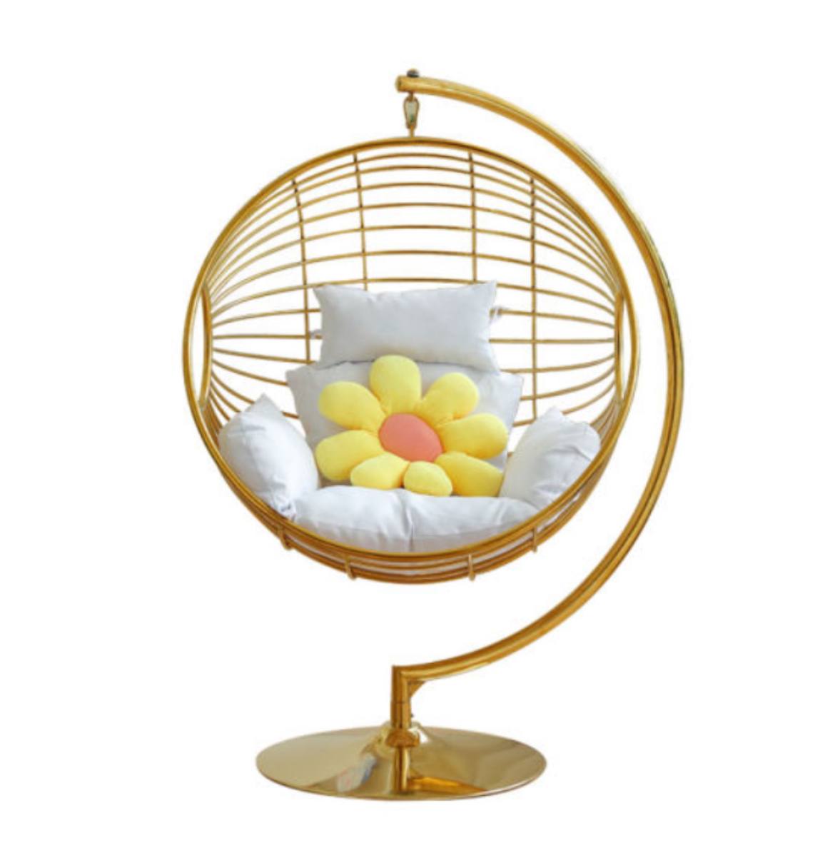 Stainless Steel Swing Chair Nest Swing Lounge Swing Chair Set with Stand