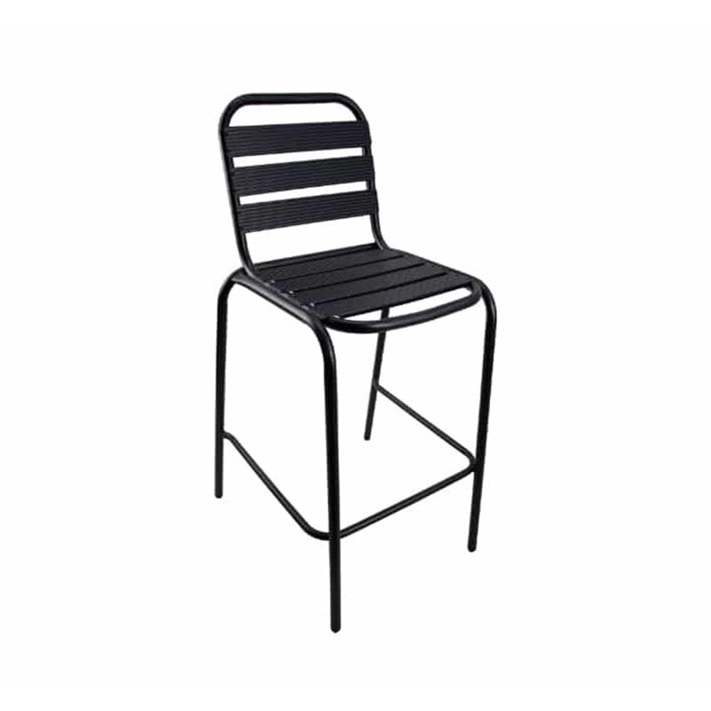 Vividitto - Metal Bar Chair No Arms - Black