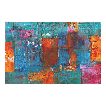 Abstract Bright Paint Strokes