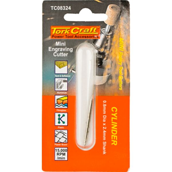 Mini Engraving Cutter 0.8Mm Cyl 2.4Mm Shank