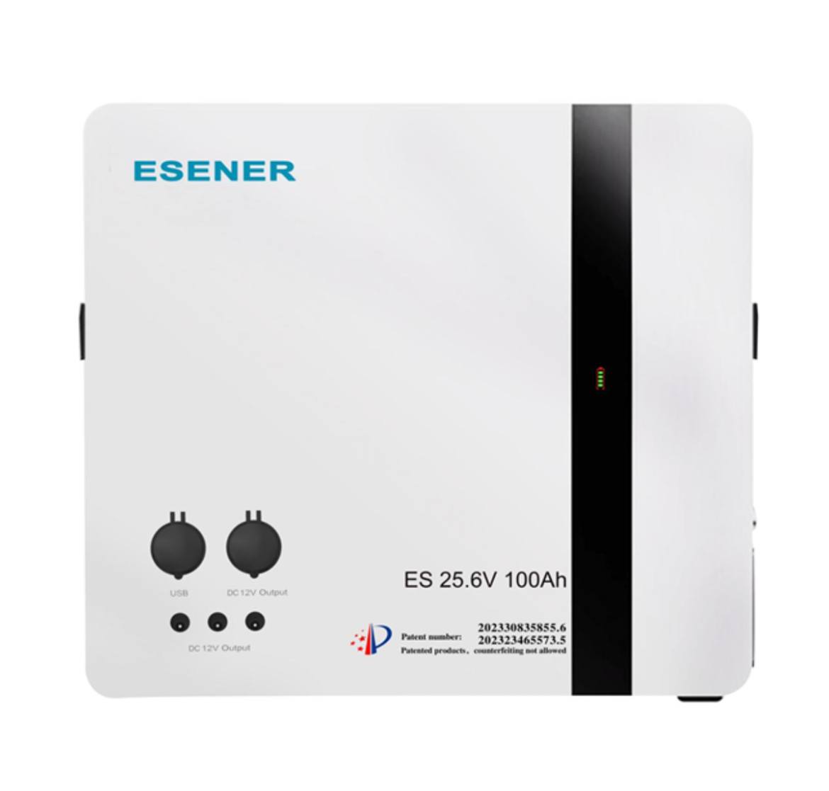 ESENER Multifunctional Wall Mount Lithium Battery. 25.6V 100ah 2.56kwh