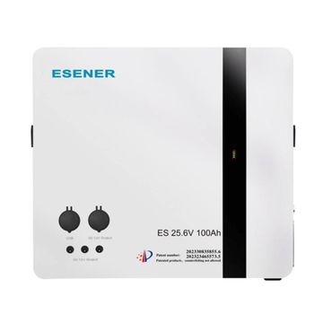 ESENER Multifunctional Wall Mount Lithium Battery. 25.6V 100ah 2.56kwh