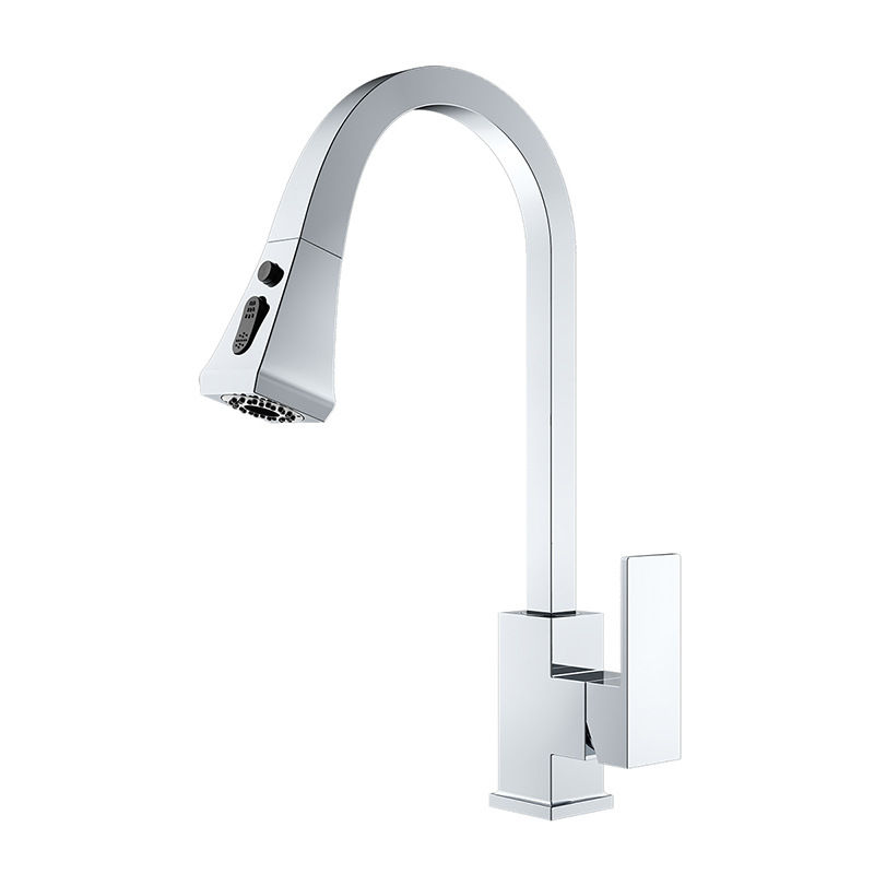 Kitchens Sink  Pull Out  2 Mode Mixer Faucet Tap 0930 Chrome