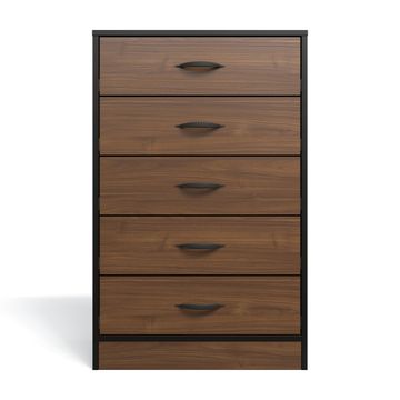 Price Cut - Foundation Tall Boy - Brown Walnut