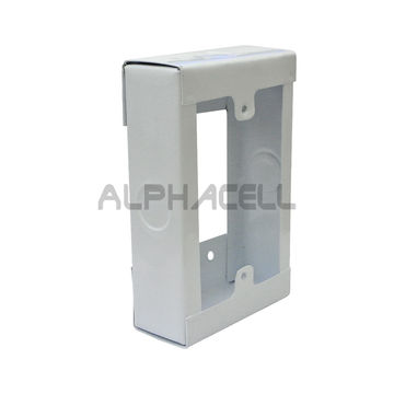Wall Box 4X2 Extension Open- White Steel
