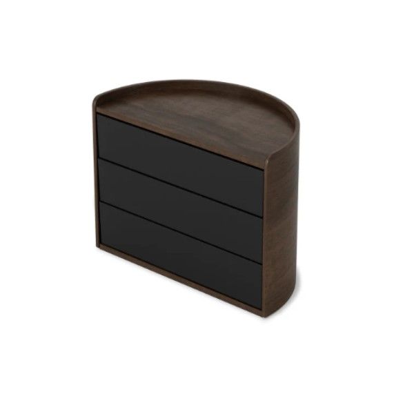 Umbra Moona Storage Box Black & Walnut