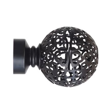 Steel Rod Finial, Mesh Ball, Black, 32mm BY WOODLY