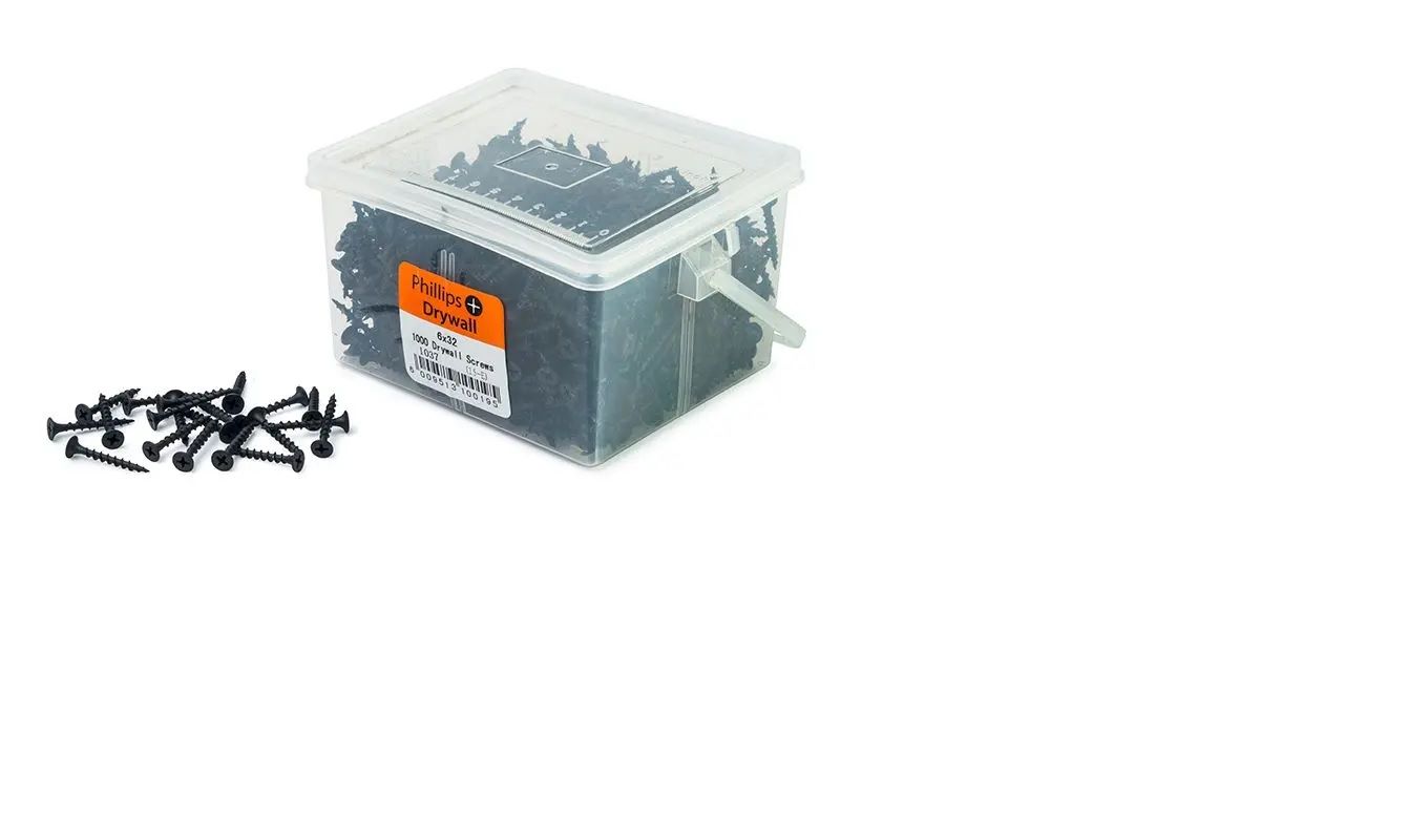 Drywall Screws, Phillips, 6mm x 32mm, 1000 Pieces BY WOODLY
