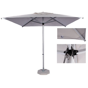 2.5m Square Alum Umbrella- Ecru