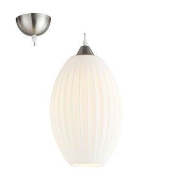 Eurolux Radiant Pendant 290mm White Opal Glass 1xE27