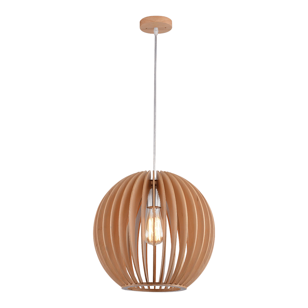 Pendant Lighting – Scandinavian Range – Wood Sphere Shape