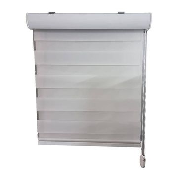 Zebra Roller Blinds - 60cm Width x 1.2m Height - White