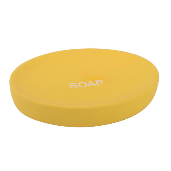 Soap dish poly resin SENSEA Apollon dark grey