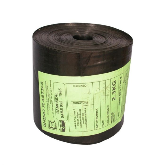 Rhino Plastics 375 Micron Damp Course - 110mmx40m 