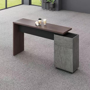 GOF Furniture - Misty Office Desk, Dark Brown