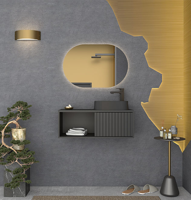 Cozimax Lugo Wooden Bathroom Vanity With Libra Basin