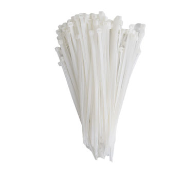 UNITED ELECTRICAL Cable Tie White 200mm X 4.8mm ( Pack of 100 )