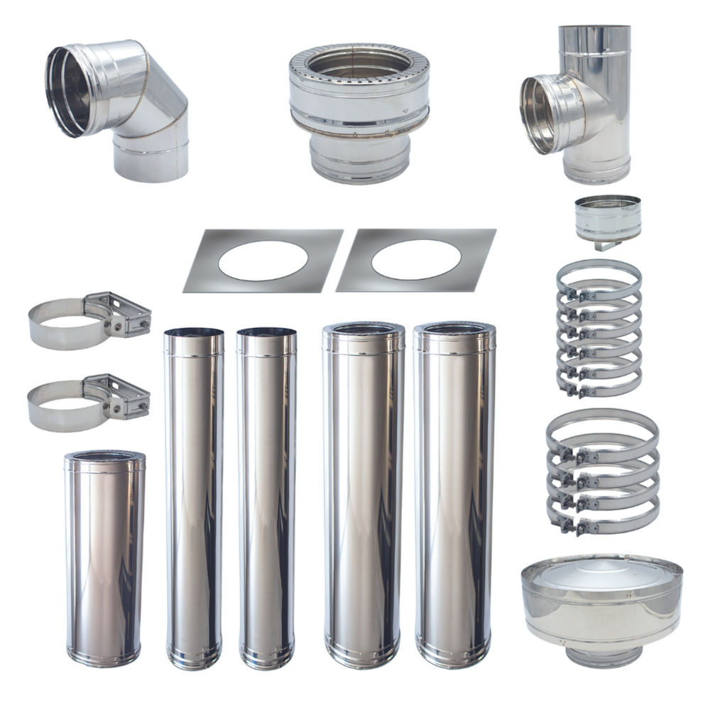 ECONOFIRE 130mm External Flue Kit