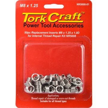 Thread Repair Kit M8 X 1.25 X 1.0D Repl. Inserts For Nr5008