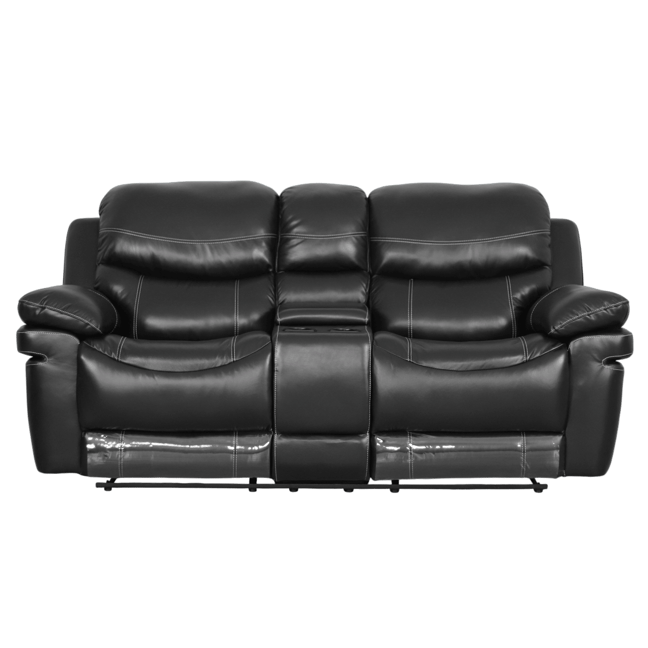 Geneva 2 Seater Home Theatre Leather Recliner