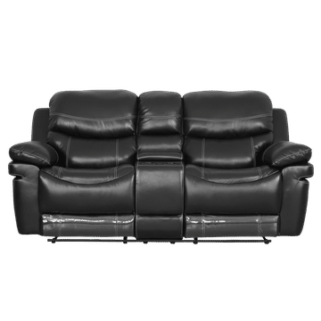 Geneva 2 Seater Home Theatre Leather Recliner