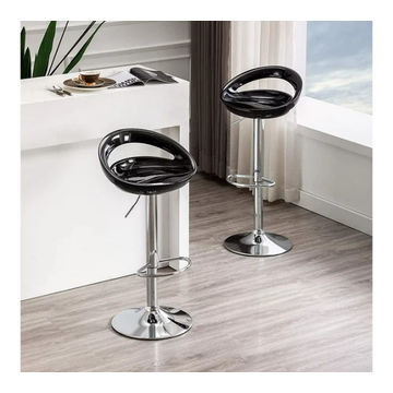 CozyCraft - Round Acrylic Bar Chair - Set of 2