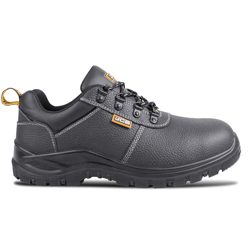 JCB Chukka Lo Safety Shoes Leather Slip Resistant Black Size 7