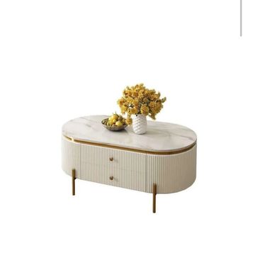Asher marble top coffee table