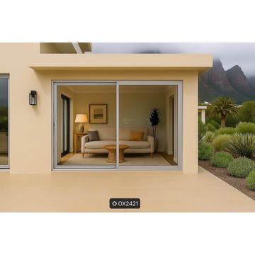 Kenzo - OX2421S - Aluminium Single Sliding Door 2.4mx2.1m Silver