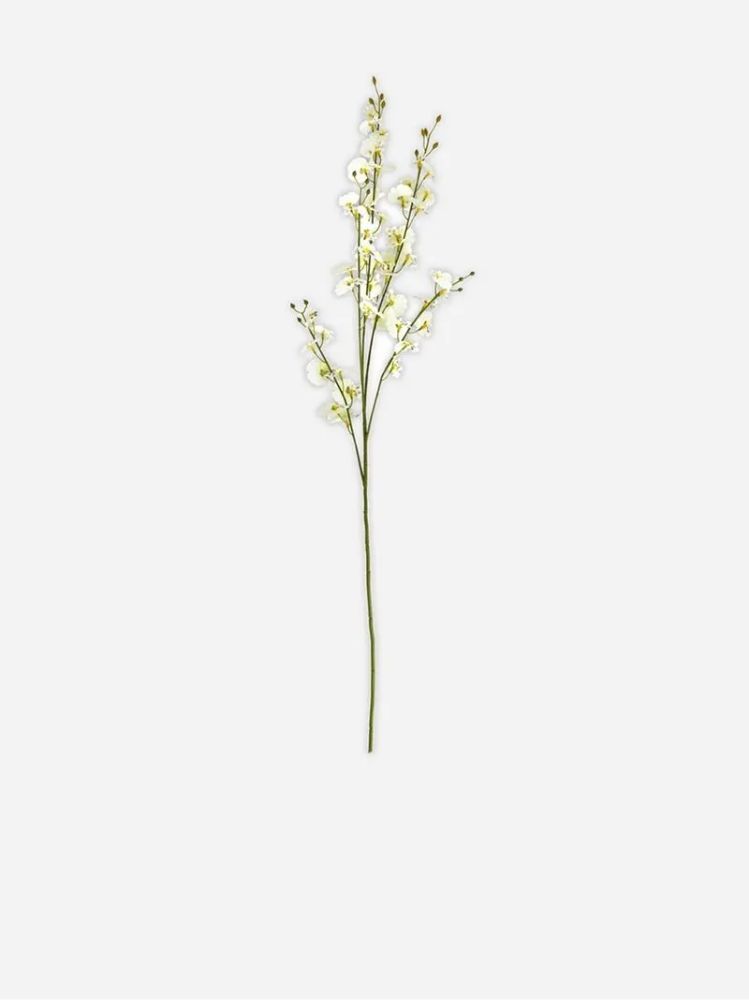Stem Oncidium Flowers White 91cm – Faux Orchid Floral Stem