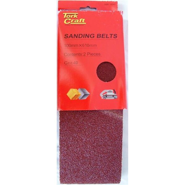 Sanding Belt 100 X 610Mm 80Grit 2/Pack