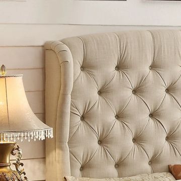 Felisa Tufted With Wings Upholstery Headboard