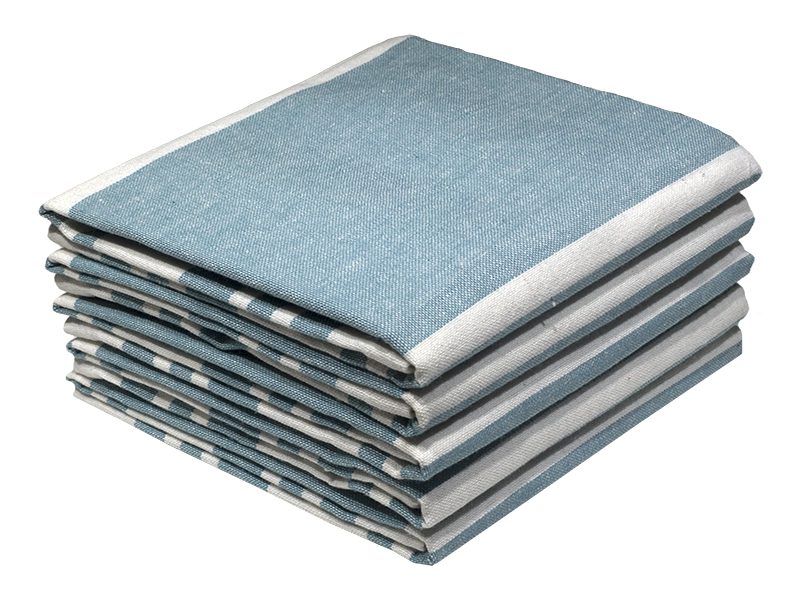 Multipurpose, Easy Fit, Absorbent Kitchen Towel - Design 2181 - 050x070cms - (05 Pc Pack) - Stripes - Angel Falls