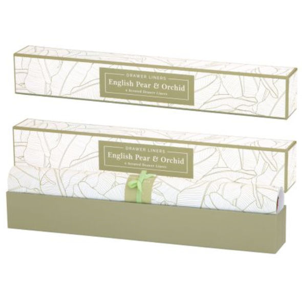 Scented Drawer Liners English Pear & Orchid pack of 2