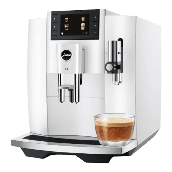 Jura E8 Coffee Machine - White