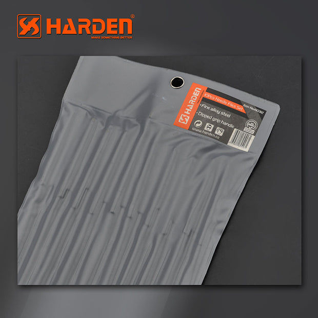 HARDEN 10 Piece Needle File Set  - 4 x 160mm