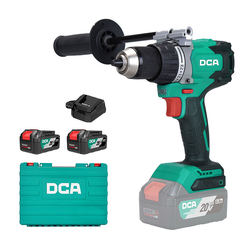 20V 13mm Brushless Driver Drill Kit With 4.0Ah*2 & Charger Handle