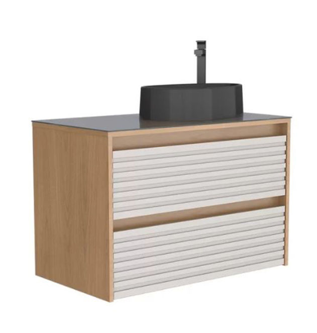Cozimax Osaka Wooden Bathroom Vanity With Petra Basin