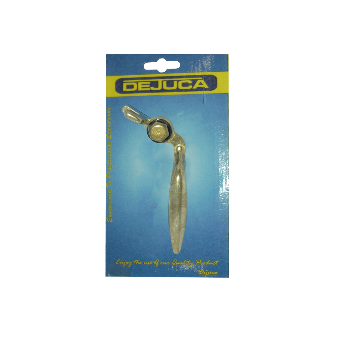 Dejuca - Window Handle - Brass - R/h + Screw + Bush - card - 3 Pack
