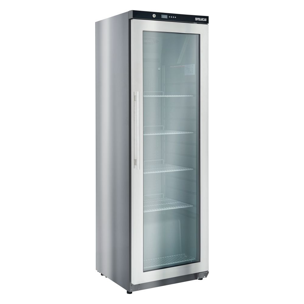 Upright storage freezer with glass door - 300Lt