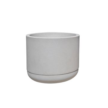 Match Cylinder Japi Planter With Saucer