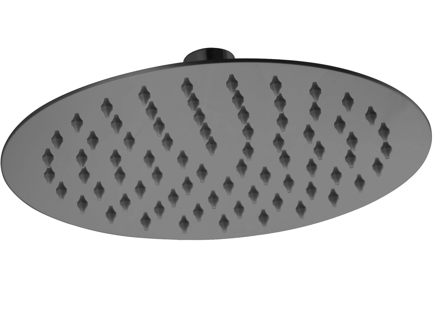 Devario Premio Shower Head Round 250mm s/s - Gun Metal Grey