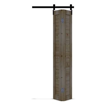 Bi-Fold Barn Door With Folding Mechanism: Elegant Space-Saving Solution