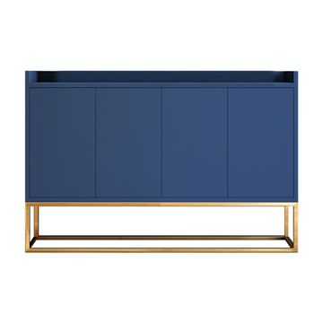 ZHi Modern Blue Sideboard- 4 Doors